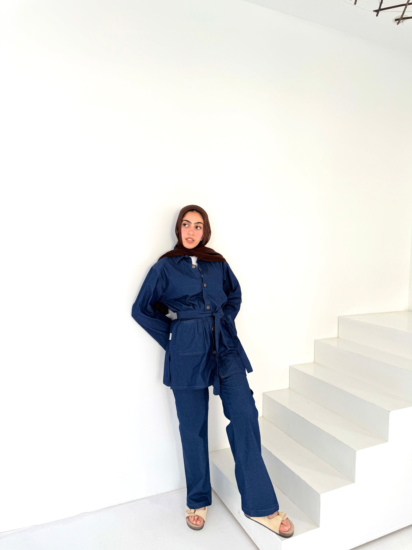 denim set