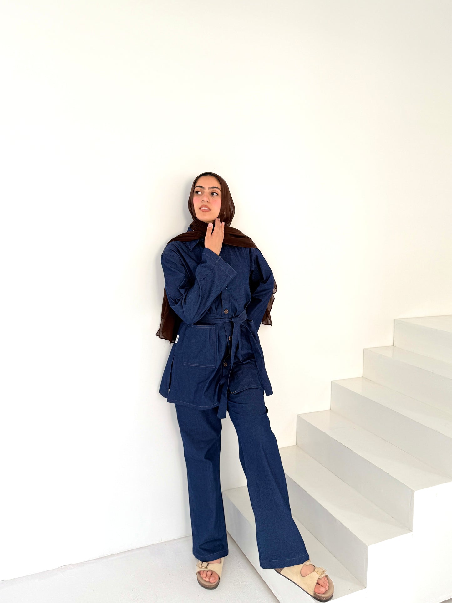 denim set
