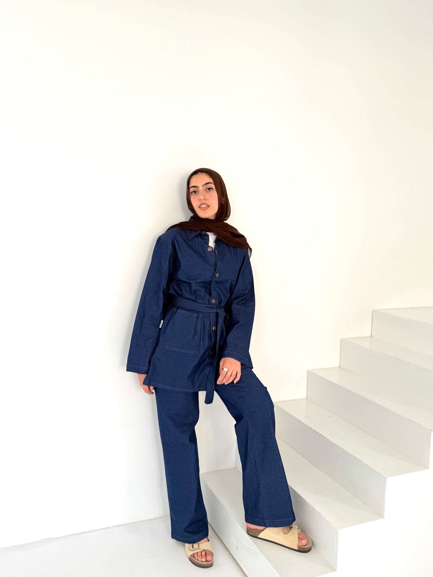 denim set