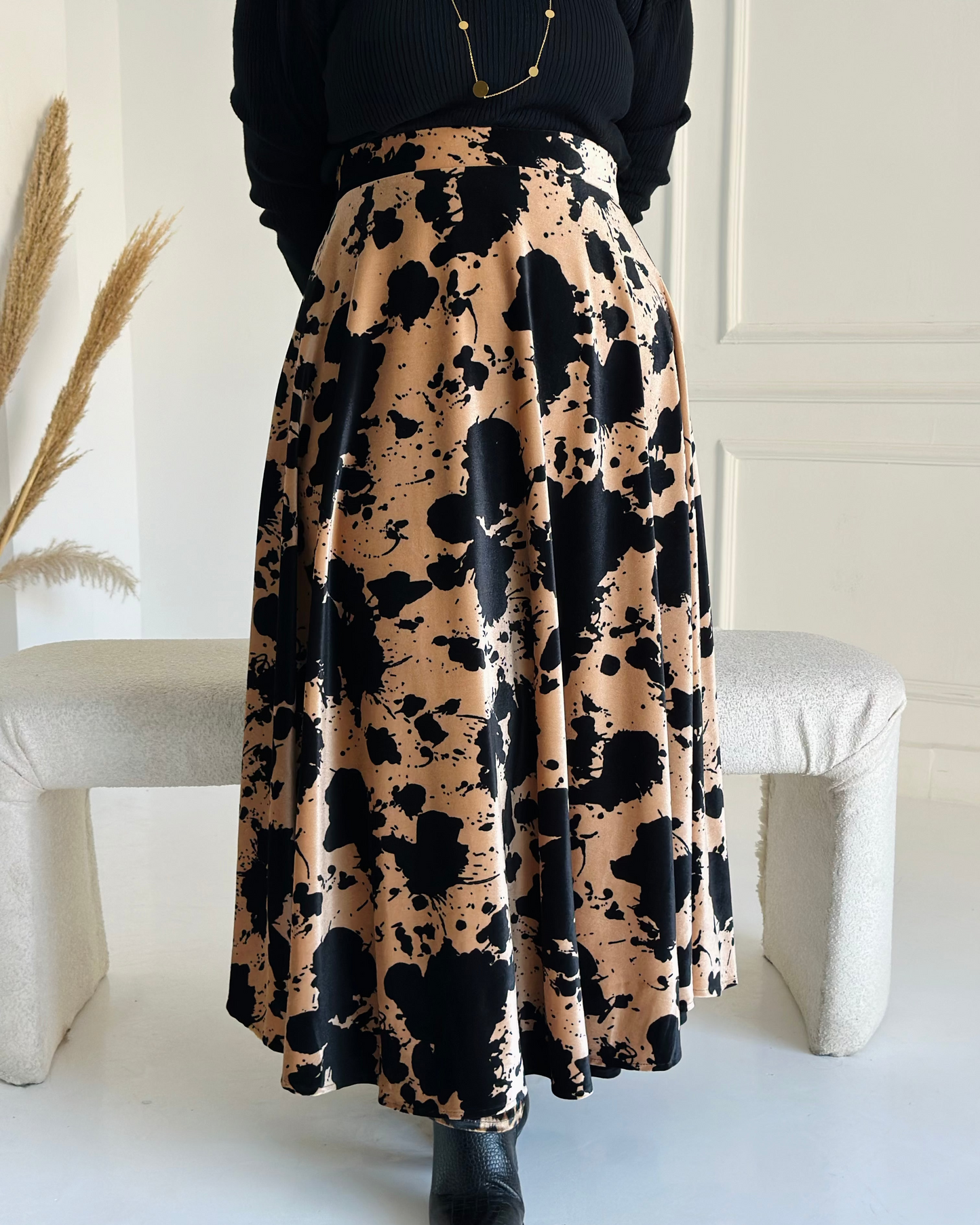velvet skirt