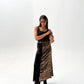 velvet leopard skirt