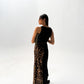 velvet leopard skirt